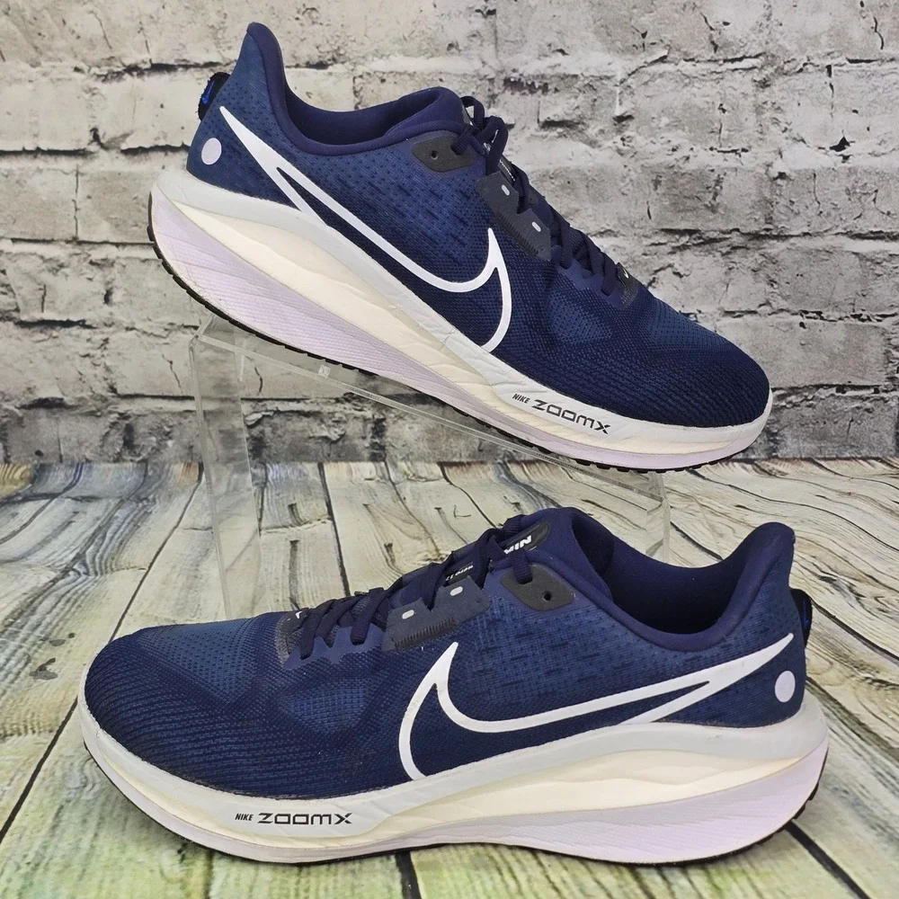 Nike Air Zoom Vomero 17 Running Shoes Mens 11 Navy Blue White FB1309-400 Sneaker